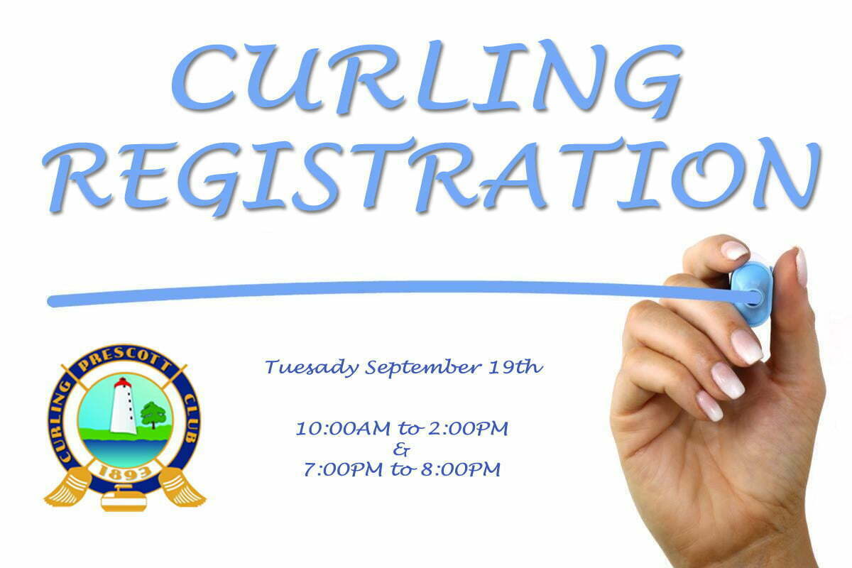 Registration at Prescott Curling Club